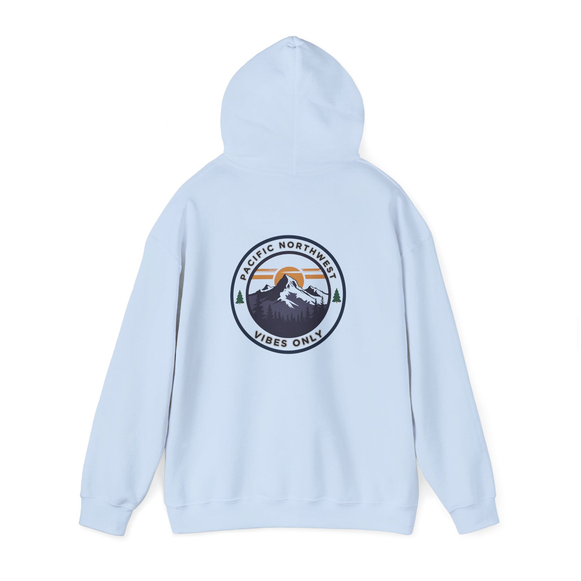 Pacific Northwest Vibes Hooded Sweatshirt | Cozy Unisex Hoodie for Adventure Lovers, Outdoor Lifestyle, Gifts for Nature Enthusiasts