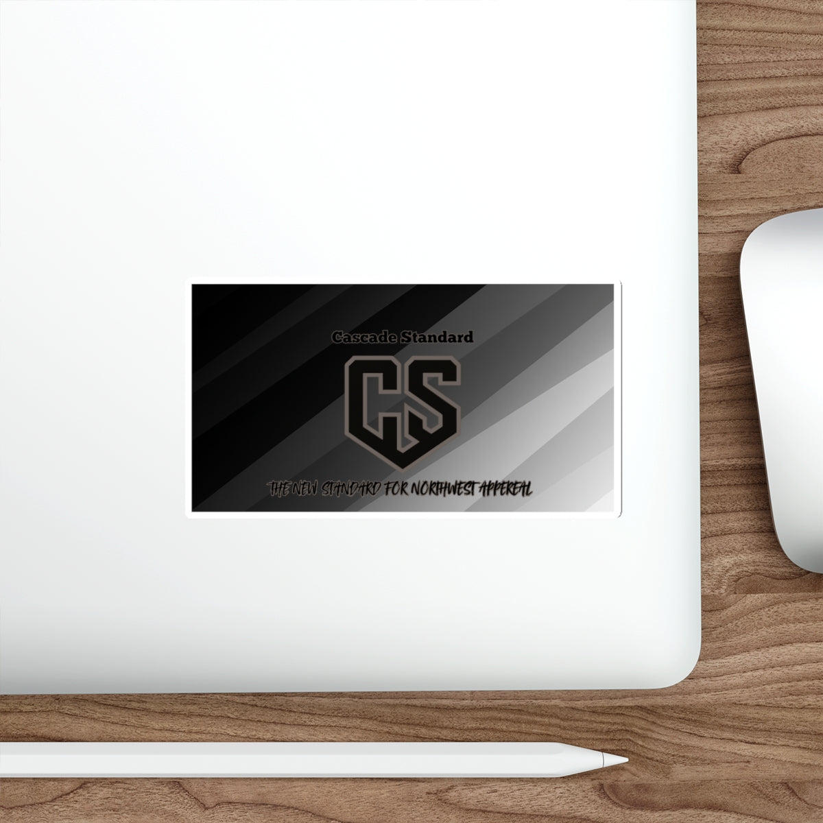 Cascade Standard Logo Sticker – Blackout Edition