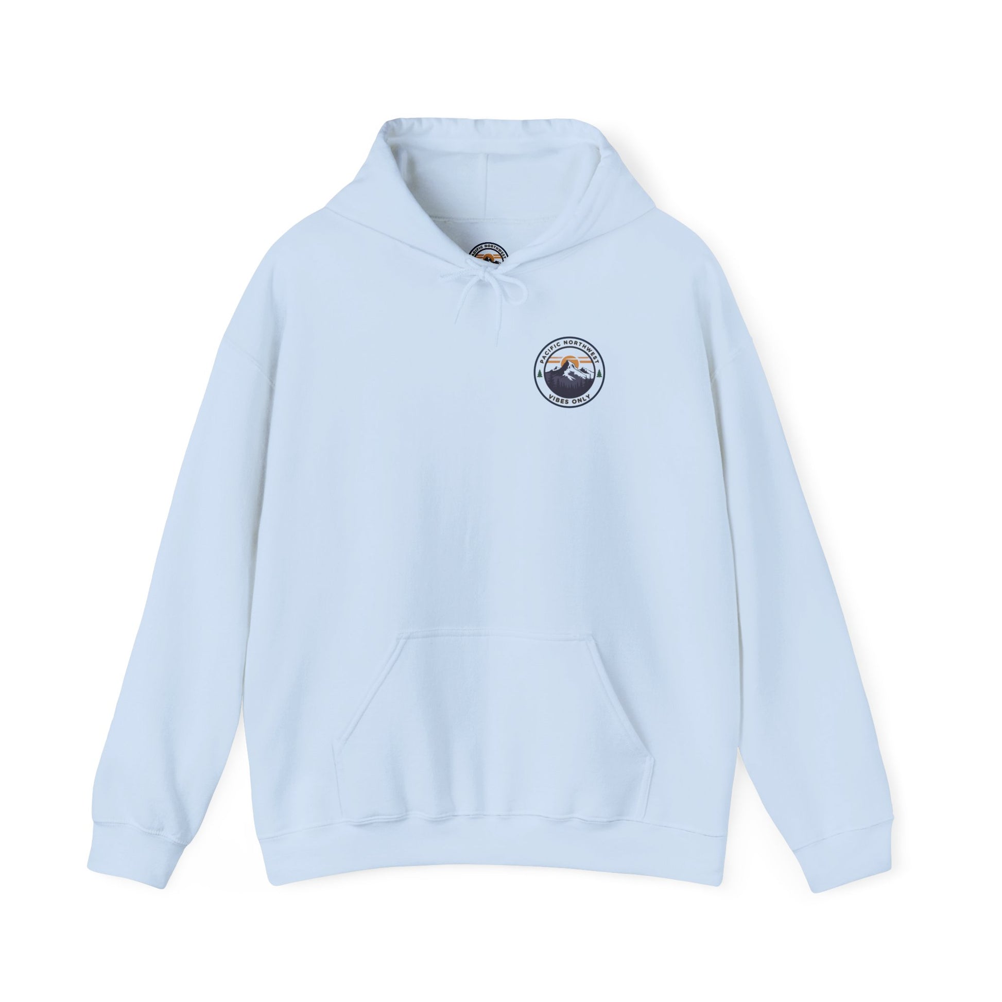 Pacific Northwest Vibes Hooded Sweatshirt | Cozy Unisex Hoodie for Adventure Lovers, Outdoor Lifestyle, Gifts for Nature Enthusiasts