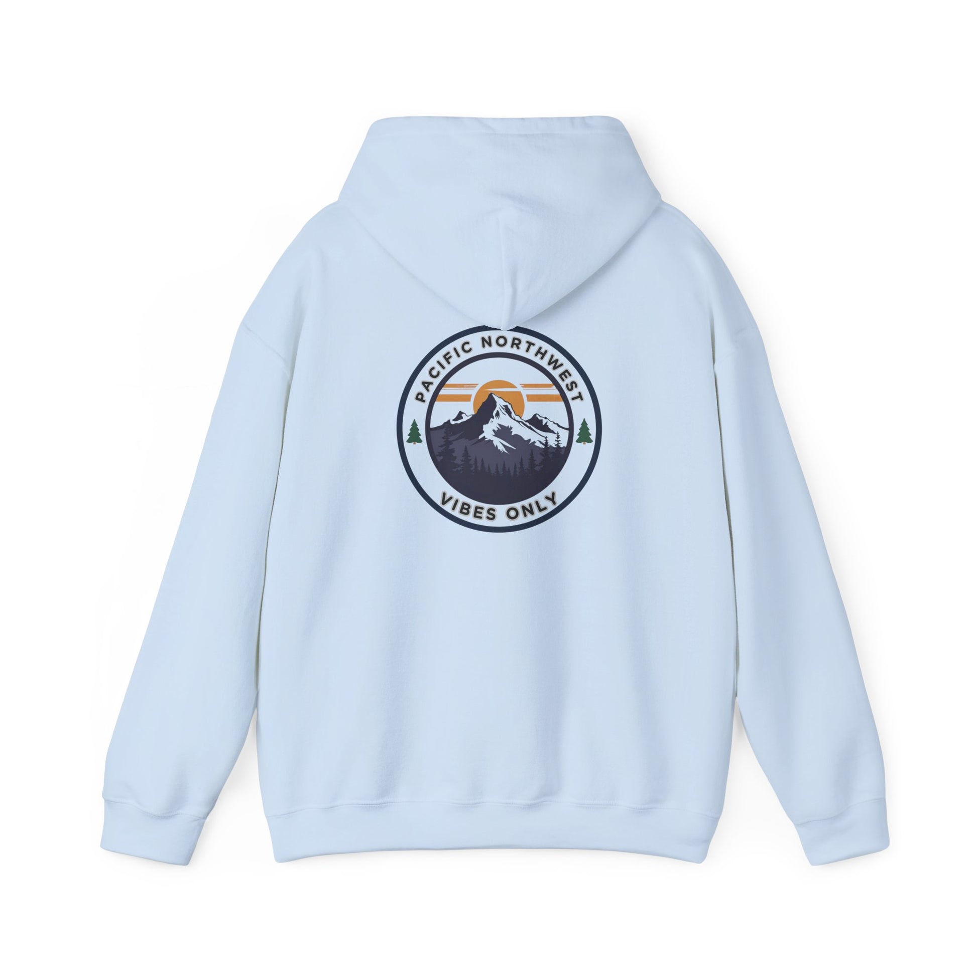Pacific Northwest Vibes Hooded Sweatshirt | Cozy Unisex Hoodie for Adventure Lovers, Outdoor Lifestyle, Gifts for Nature Enthusiasts