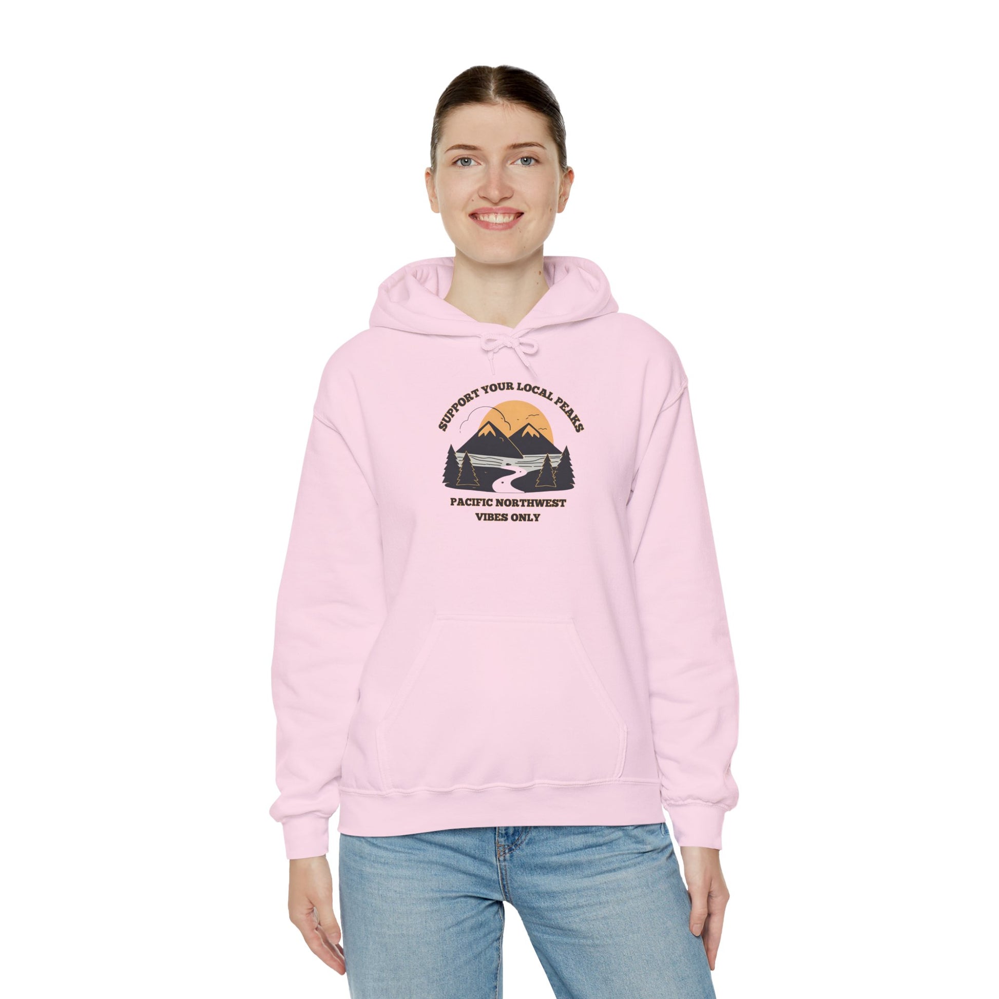 Support Your Local Peaks – PNW Vibes Hoodie