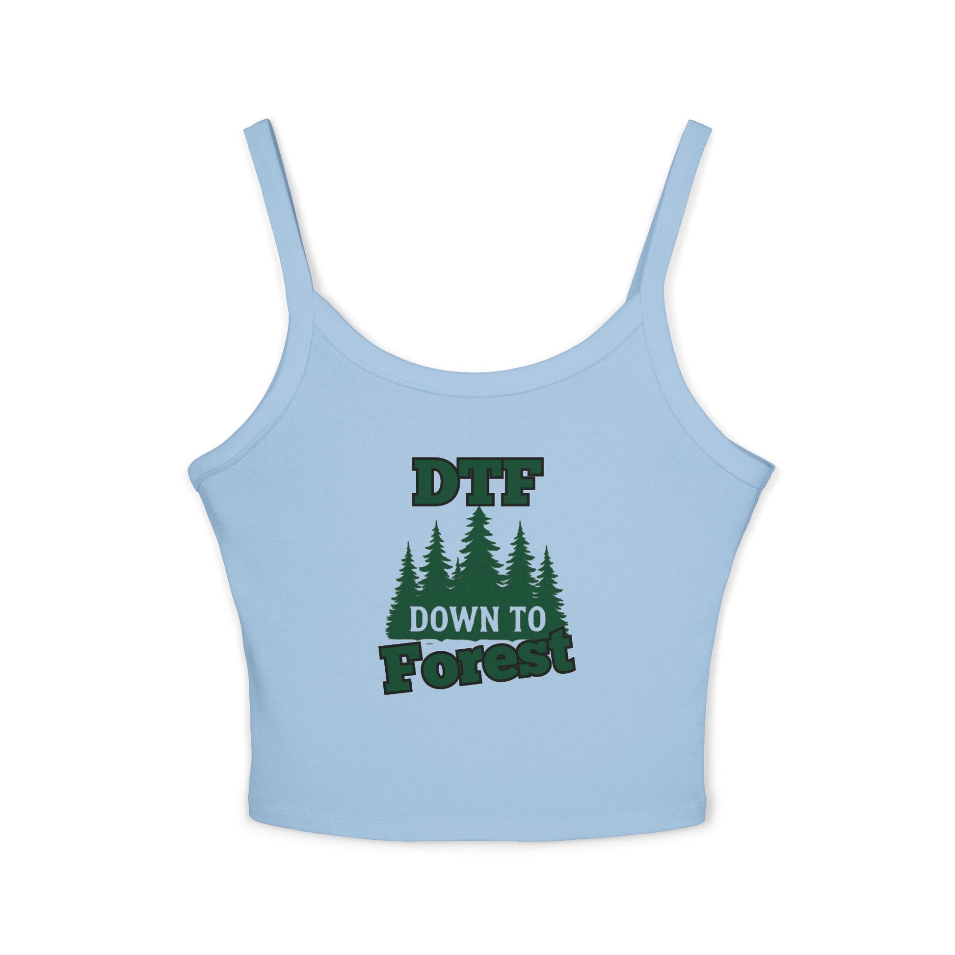 DTF Down to Forest Spaghetti Strap Tank