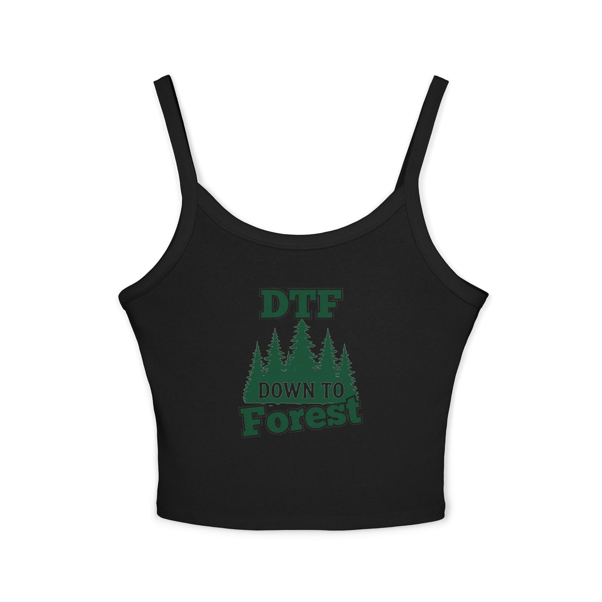 DTF Down to Forest Spaghetti Strap Tank